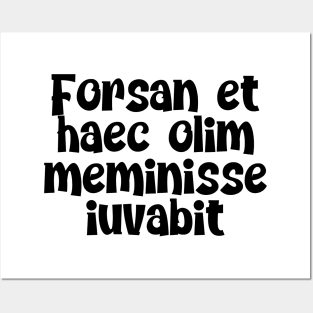 Forsan et haec olim meminisse iuvabit Posters and Art